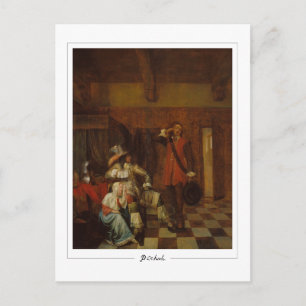 Pieter de Hooch #10 - Carte postale d'art fin