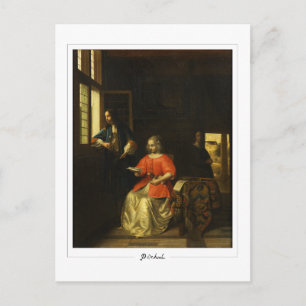 Pieter de Hooch #117 - Carte postale d'art fin