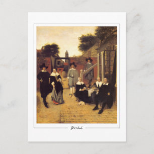 Pieter de Hooch #143 - Carte postale d'art fin