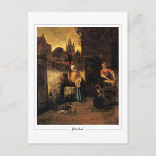 Pieter de Hooch #147 - Carte postale d'art fin