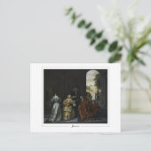 Pieter de Hooch #74 - Carte postale d'art fin (Debout devant)