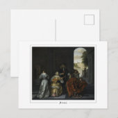 Pieter de Hooch #74 - Carte postale d'art fin (Devant / Derrière)