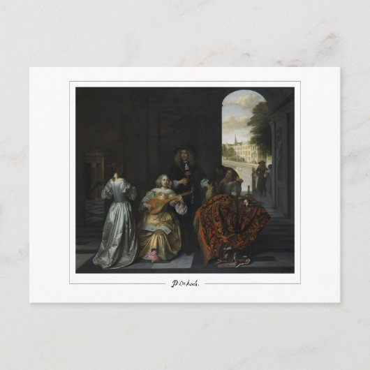Pieter de Hooch #74 - Carte postale d'art fin (Devant)