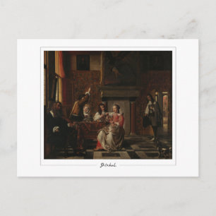 Pieter de Hooch #76 - Carte postale d'art fin