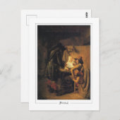 Pieter de Hooch #77 - Kunst Briefkaart (Voorkant / Achterkant)