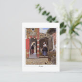 Pieter de Hooch #7 - Carte postale d'art fin (Debout devant)
