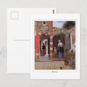 Pieter de Hooch #7 - Carte postale d'art fin (Devant / Derrière)