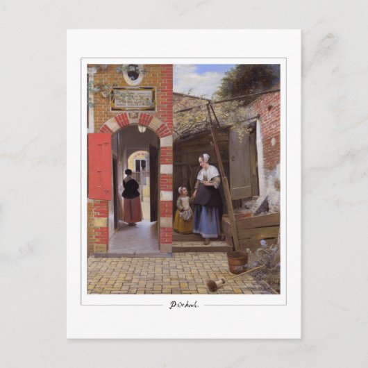 Pieter de Hooch #7 - Carte postale d'art fin (Devant)