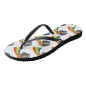 Pietje Gold Rainbow Saint Patrick's Day Party Teenslippers (Schuin)