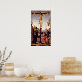 Pietro Perugino - Crucifixatie met Mary Poster (Keuken)