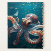 Pieuvre en forme de verre dans la mer profonde (Dos)