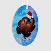 Pieuvre mignonne à Santa Hat (devant)