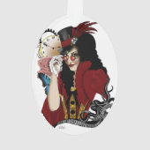 Pieuvre noire rouge victorienne (dos)