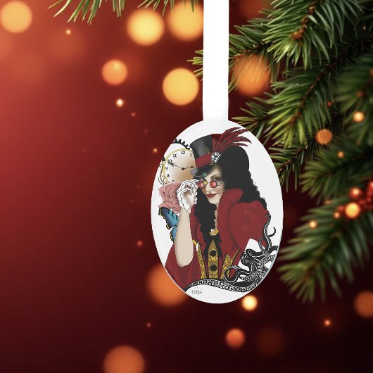 Pieuvre noire rouge victorienne