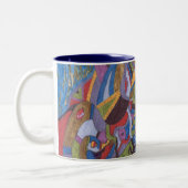 Pieuvre spatiale, Mug d'art Abstrait (Gauche)