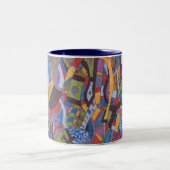 Pieuvre spatiale, Mug d'art Abstrait (Centre)