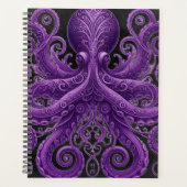 Pieuvre violette Steampunk victorien Kraken (Devant)
