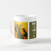 Piezen is wat ik doe 2 koffiemok (Voorkant links)