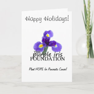 PIF Pancreatic Cancer Awareness Holiday Card Feestdagen Kaart