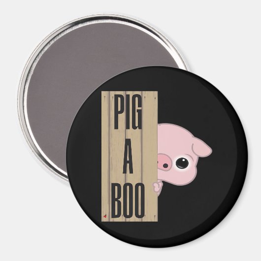 Pig A Boo Fence Magneet (Voorkant / Achterkant)