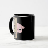 Pig A Boo Fence Mok (Voorkant links)