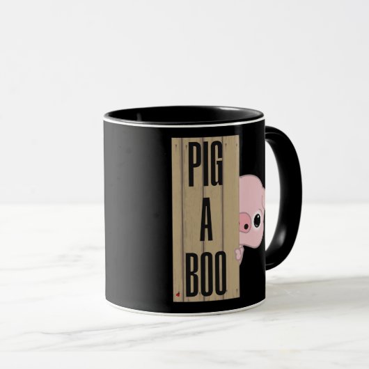Pig A Boo Fence Mok (Voorkant rechts)