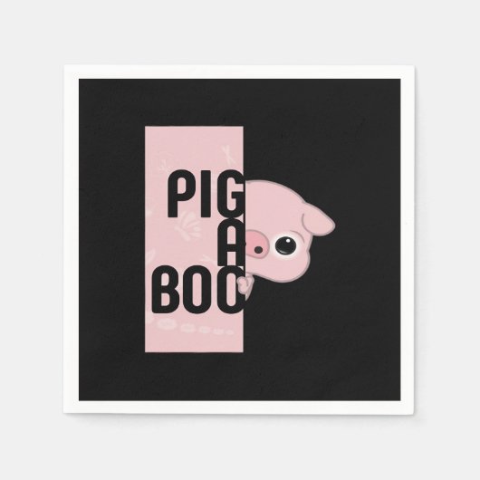 Pig A Boo Servet (Voorkant)