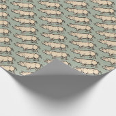 Pig Antiek Piggy Schattige  Illustratie Cadeaupapier (Hoek)