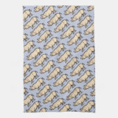 Pig Antiek Piggy Schattige  Illustratie Theedoek (Verticaal)