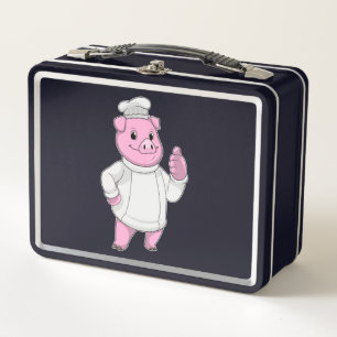 Pig as Cook with Chef hat