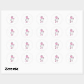 Pig as Cook with Chef hat Ronde Sticker (Vel)