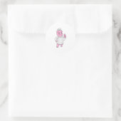 Pig as Cook with Chef hat Ronde Sticker (Tas)