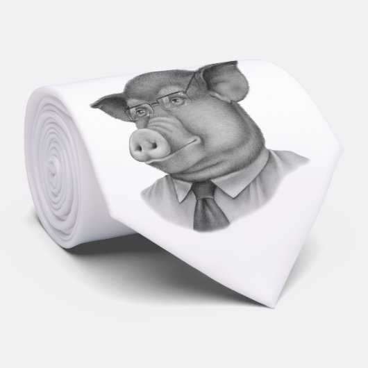 Pig Boss Stropdas (Opgerold)