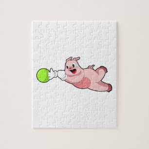 Pig Bowling Bowling ball Legpuzzel