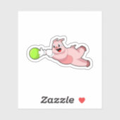 Pig Bowling Bowling ball Sticker (Vel)
