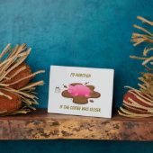 Pig Coffee Humor| I’d Function If Coffee Was Close Fotoplaat (Zijkant)