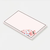 Pig cool dans les lunettes de soleil Notes post-it (Incliné)