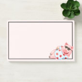 Pig cool dans les lunettes de soleil Notes post-it (Bureau)