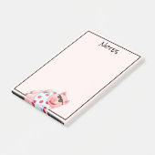 Pig cool dans les lunettes de soleil Notes post-it (Incliné)