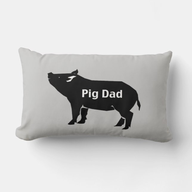 Pig Dad Pillow Kussen (Voorkant)