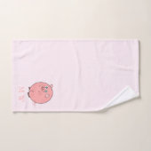 Pig Design Monogrammed (Serviette à main)