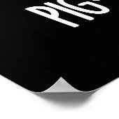 Pig. donker BG. Poster (Hoek)
