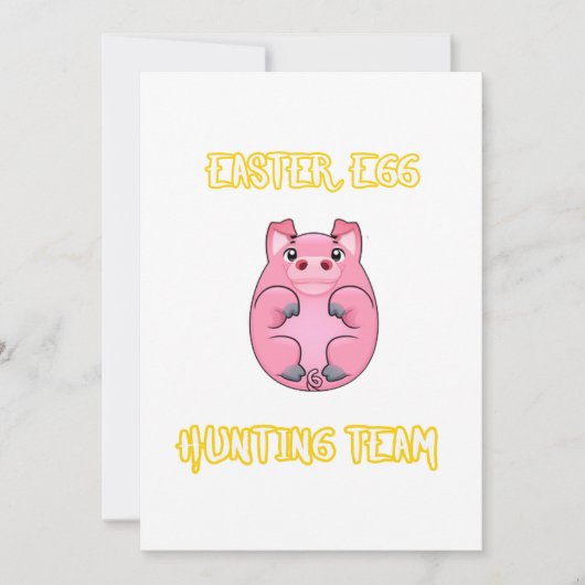 Pig Egg Easter Gift Easter Love Pig (Voorkant)