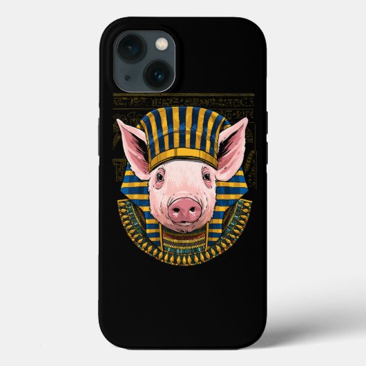 Pig Egyptian Pharaoh Historian Archeoloog 90 Case-Mate iPhone Case (Achterkant)