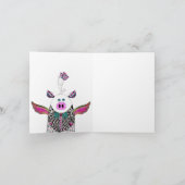 Pig en vogel Alles is mogelijk Wenskaart Kaart (Binnen)