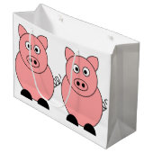 Pig Gift Bag Groot Cadeauzakje (Voorkant Gekanteld)