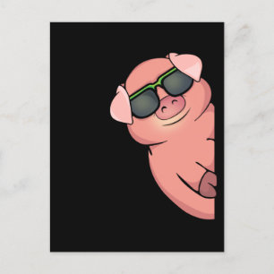 Pig Gift For Pig Lovers Women Pigs Swine Pig Briefkaart