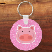 Pig Glitter Sleutelhanger (Voorkant)