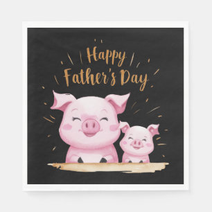 Pig Happy Vaderdag Servet