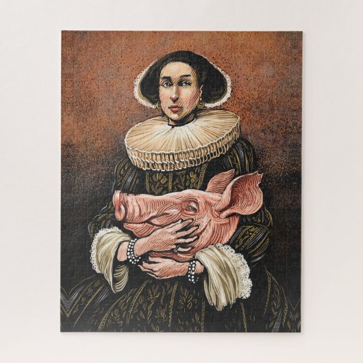 Pig Head Puzzle Legpuzzel (Verticaal)